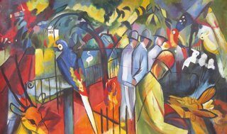 Handgemaltes Olgemalde Reproduktion Von August Macke 189 95